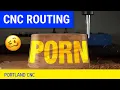 Walnut CNC Routing Porn - No talking SFW