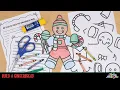 Printable Gingerbread Man Coloring Craft Writing Prompts for Kids