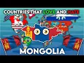 All Countries that love and hate Mongolia 🇲🇳