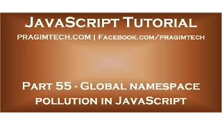 Global namespace pollution in JavaScript