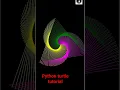 python turtle code beautiful design using python pydroid 3 app python tutorial