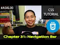 Chapter 31 CSS Tutorial - Navbar