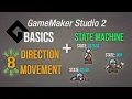 8 Direction movement state machine Game Maker Studio 2 Basics