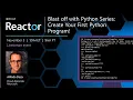 Blast off with Python Series Create Your First Python Program