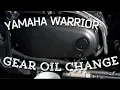 Yamaha Warrior 1700 Gear Oil Change