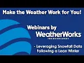 Utilizing Snowfall Data after a Lean Winter - Weather Webinar
