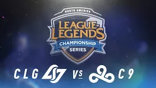 CLG vs. C9 - Week 7 Day 1 | NA LCS Spring Split | Counter Logic Gaming vs. Cloud9 (2018)