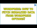 Wordpress How to fetch serialized data from wordpress options