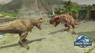Rexy Vs Ceratosaurus Ultimate Fight Jurassic World Alive