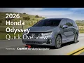 2026 Honda Odyssey Quick Overview Capital One Auto Navigator