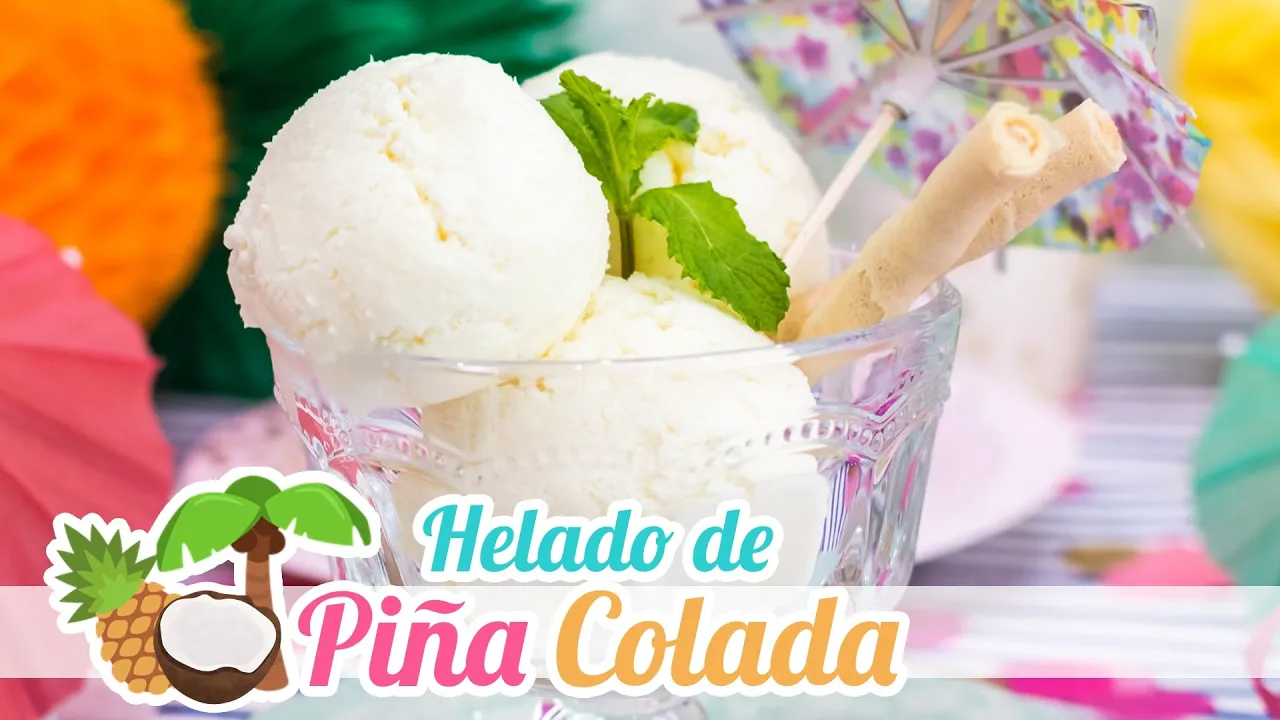 Helado de Pia Colada   Sin mquina heladera   Quiero Cupcakes!