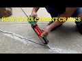 How to fill and fix cracks in cement instructions