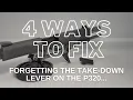 P320 - 4 WAYS TO FIX A FORGOTTEN TAKE-DOWN LEVER