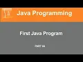 Part Java Tutorial First Program Compile and Run Set Path Online Lecture In Hindi