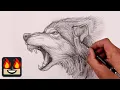 How To Draw a Wolf Sketch Tutorial