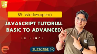 window open method Javascript Tutorial for beginners In Hindi