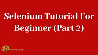 Selenium Trial Class for Beginners Part 2 - Java tutorial for Selenium and basic selenium commands