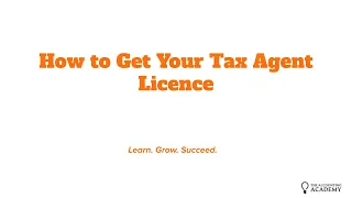 How to Get Your Tax Agent Licence
