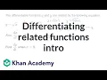 Differentiating related functions intro Advanced derivatives AP Calculus AB Khan Academy