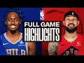 76ERS at RAPTORS FULL GAME HIGHLIGHTS January 12 2026