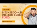 h error in VS Code