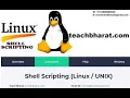 Linux Shell Scripting Day2 Introduction with History By TeachBharat
