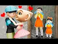 Download Lagu Squid Game Doll Family - Broken Love in Granny House | Funny Animation