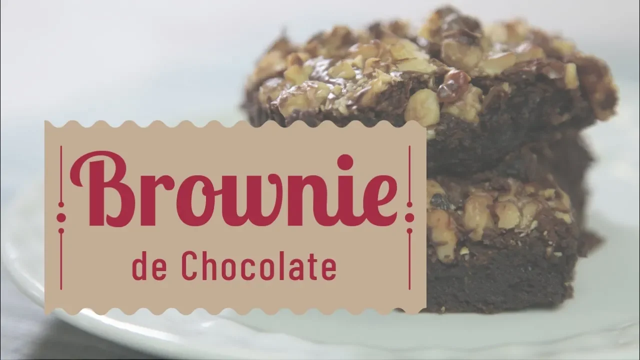 RECEITA DE BROWNIE DE CHOCOLATE