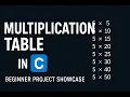 Multiplication Table Generator