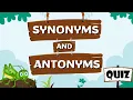 Synonyms and Antonyms Quiz Word Scramble and Missing Letters Challenge Word Games for Kids