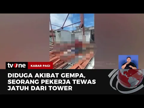 Pekerja Tower Tewas Terjatuh Diduga Akibat Gempa M 6,6 yang Mengguncang Maluku Utara
