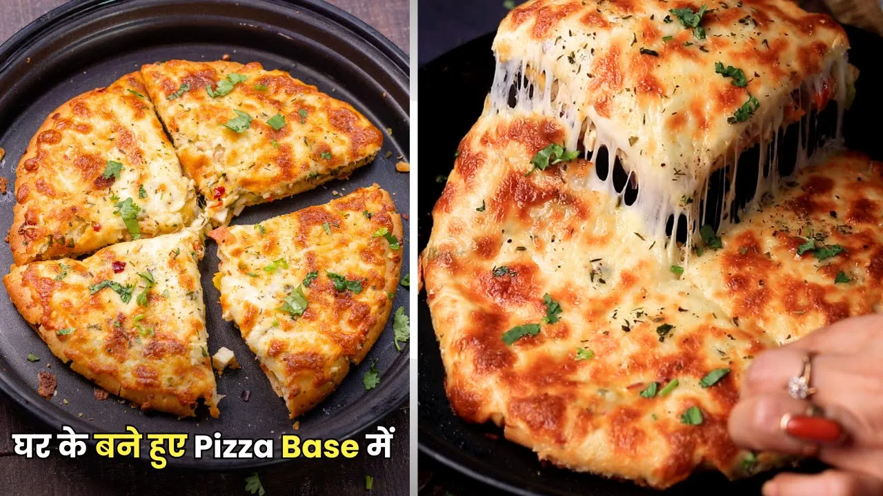           Cheesy     Garlic Pizza   MintsRecipes