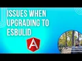 Angular - Issues when upgrading to es build