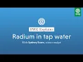 EWG Explains Radium in tap water