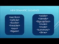 HTML5 Semantic Elements Part-2 New Semantic Elements in HTML5 Beginner level