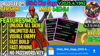 قائمة تعديل Stick War Saga V2025 4 1992  قائمة تعديل Stick War Saga V2025 4 1992