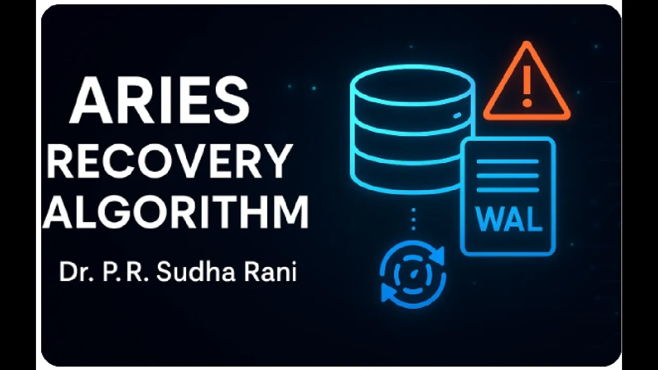 ARIES Recovery Algorithm || dbms || database recovery algorithm