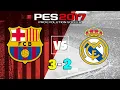 FC Barcelona vs MD White (Real Madrid) | PES 2017 | PC Gameplay [1080p60FPS]