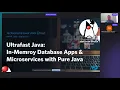 Ultra-fast Java In-Memory Database Apps Microservices with Pure Java