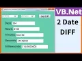 VB NET - How To Get the Difference Between 2 Dates Using VB Net with source code