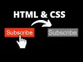 Amazing Subscribe Button from Scratch using HTML CSS