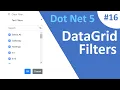 ASP NET Core Blazor Datagrid Filters