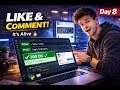 My Social Media App Now Has Likes Comments Day 8
