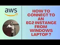 HOW TO CONNECT TO EC2 INSTANCE FROM WINDOWS LAPTOP MOBAXTERM