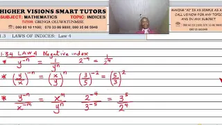 1 34 LAW 4 NEGATIVE POWERSNEGATIVE INDICES