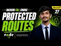 Protected Routes in Node js Telugu JWT Authentication Middleware Explained