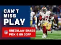 Goff Throws Pick 6 to Dre Greenlaw
