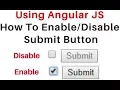 AngularJS enable submit button with checkbox controller page load