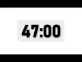 47 Minute Timer - Minimal Countdown Timer Light Theme