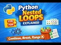Python Loops Explained Nested Loops Continue Range Lists for Beginners